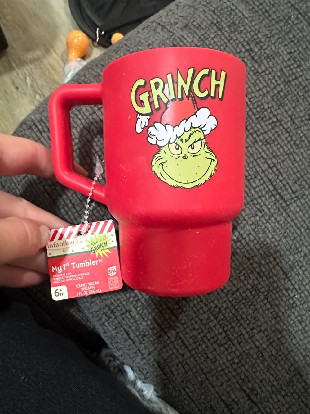 Grinch Red Kids Tumbler